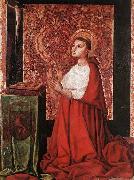MASTER of the Avignon School Vision of Peter of Luxembourg France oil painting artist